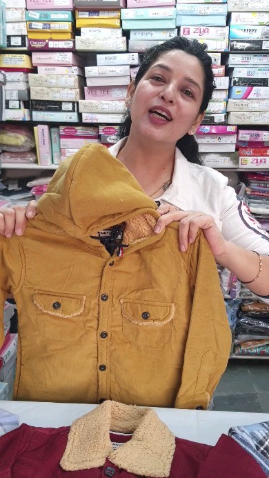 Woolen shirts for boys.