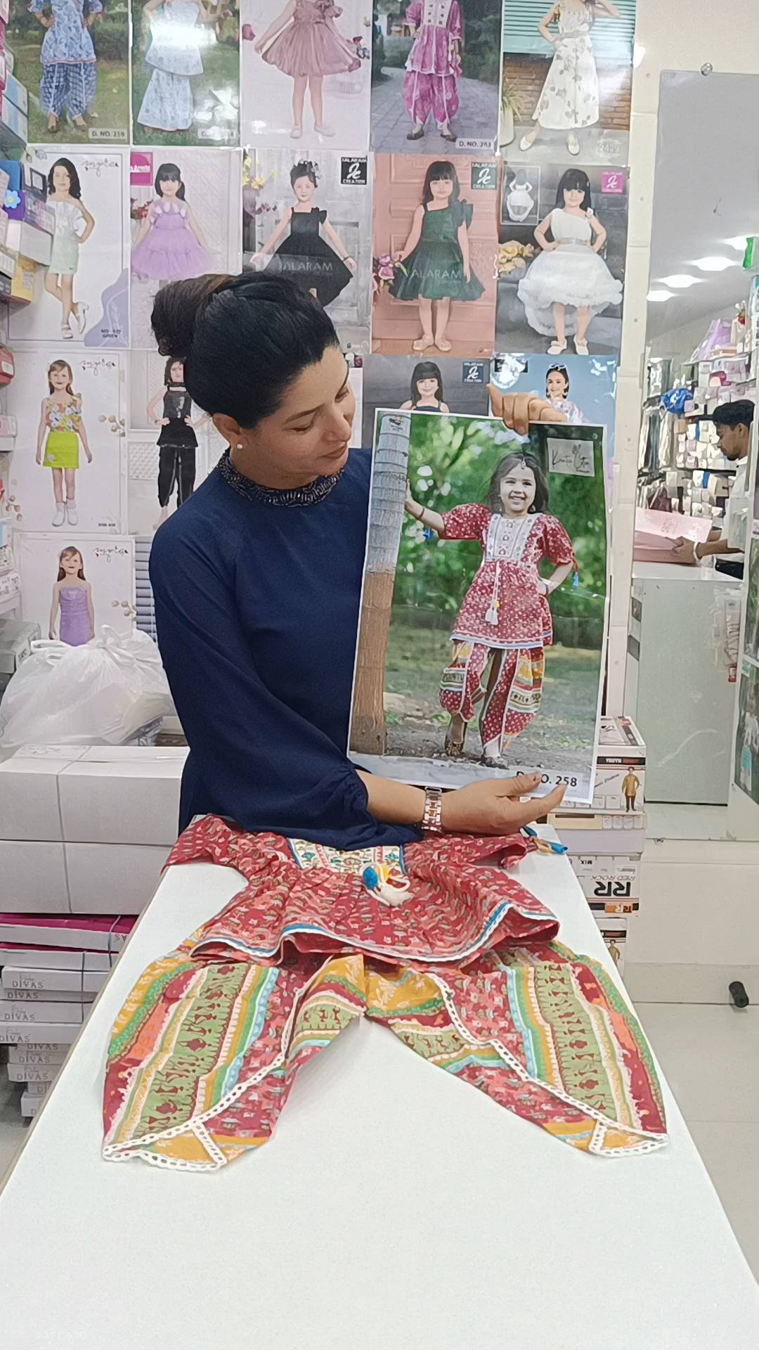 Dhoti set for girls.